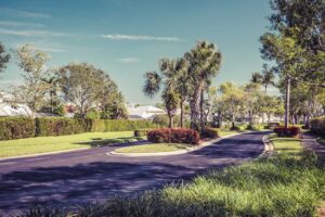 Beautifully maintained yard with lush green lawn in Port Charlotte FL