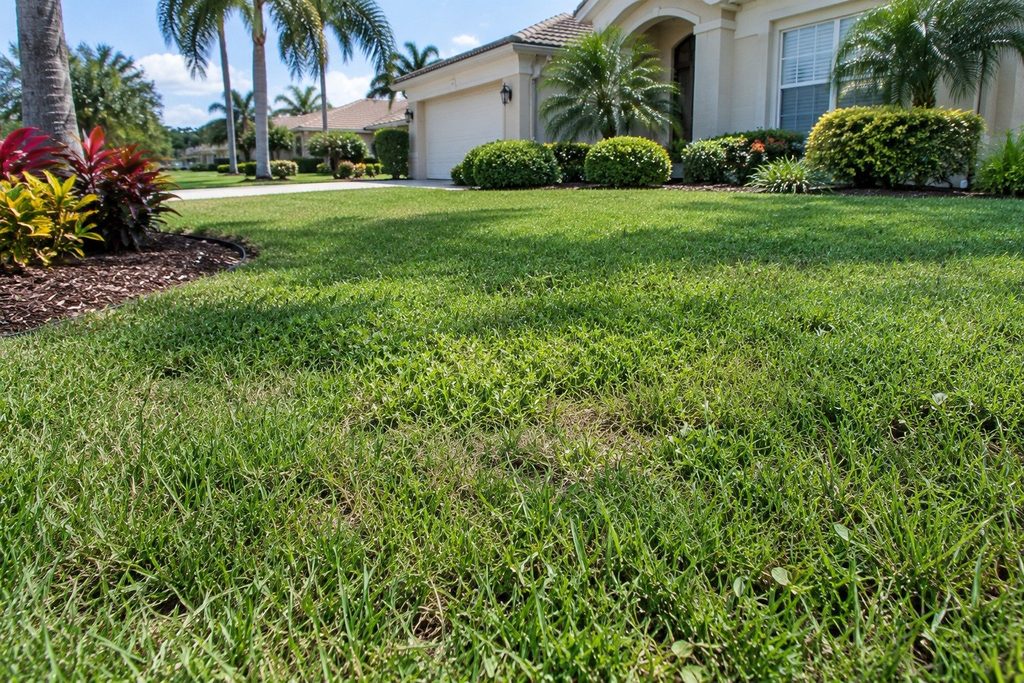 weed control results with a healthy Florida lawn in North Port FL