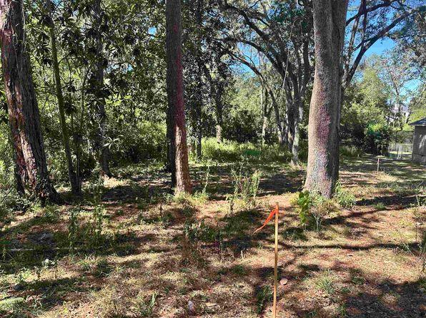 Selective land clearing in North Port showing marked trees and vegetation areas planned for preservation